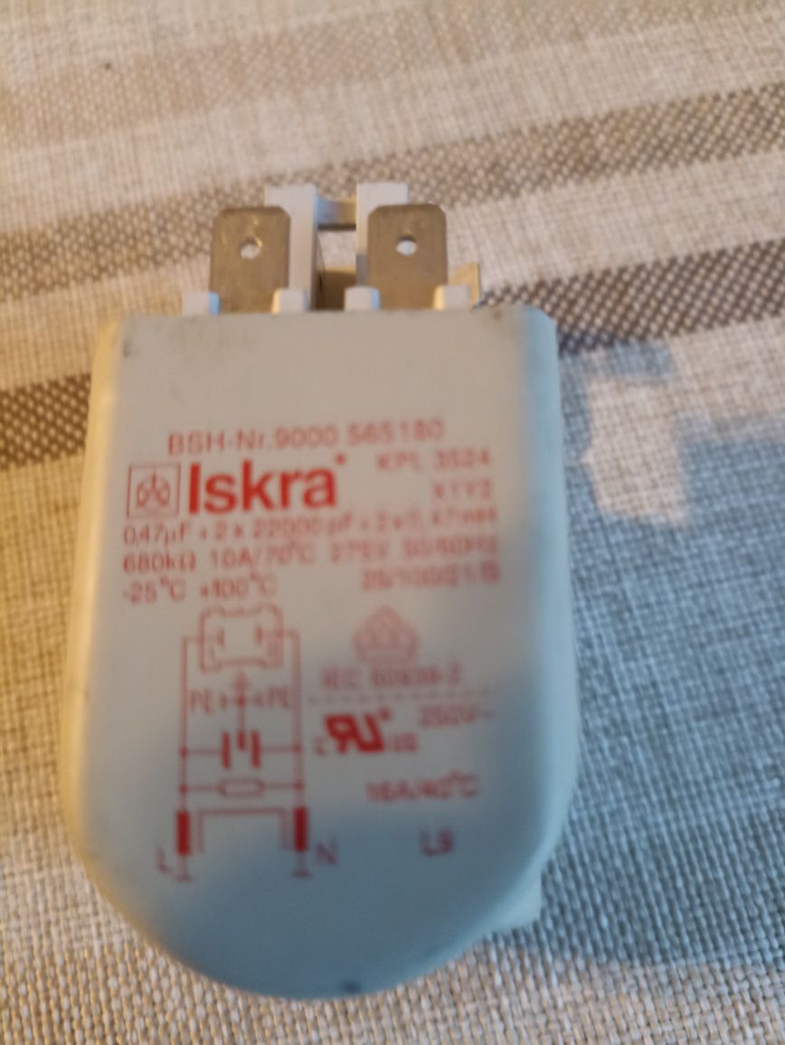 Filtr Iskra Bosch KPL3524 przeciw zakłóceniowy do pralki .