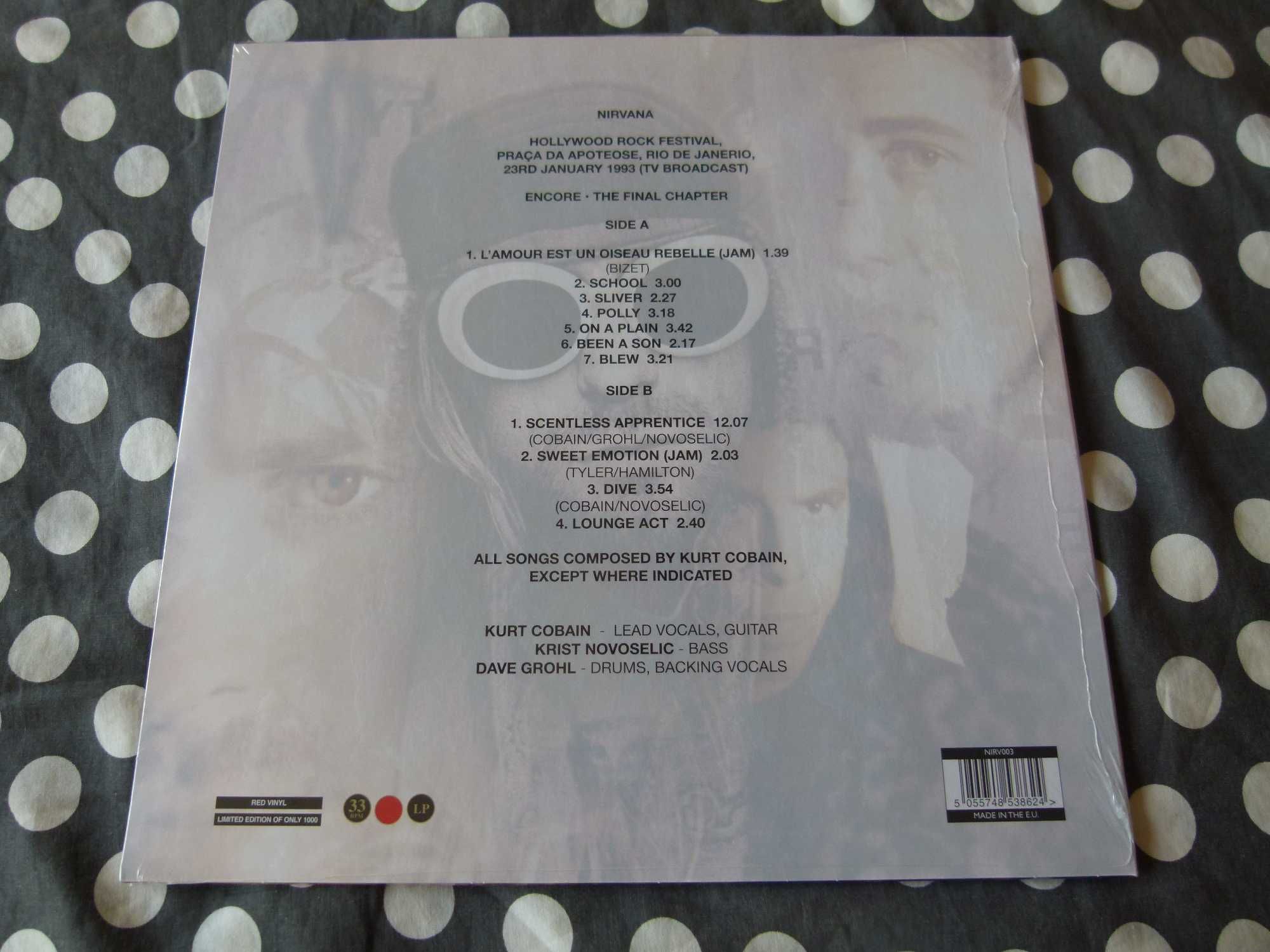 Lp vinil 33 rpm vermelho Nirvana novo selado