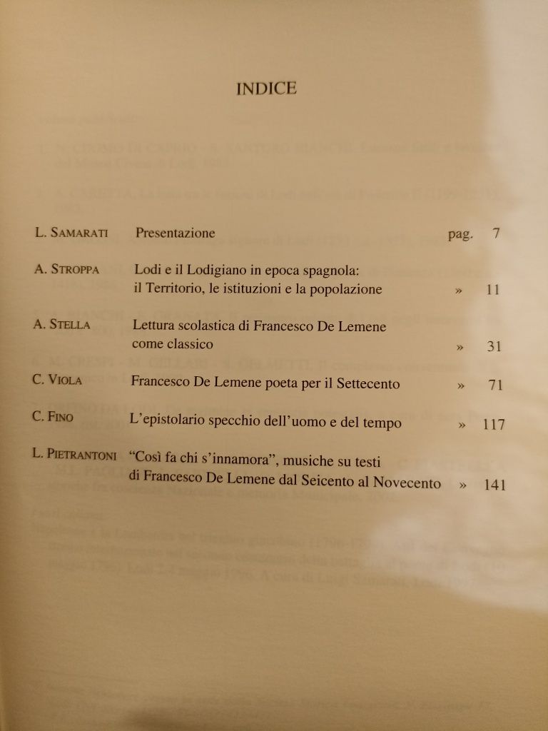 Francesco de Lemene. Atti del convegno. Lodi 16aprile2004