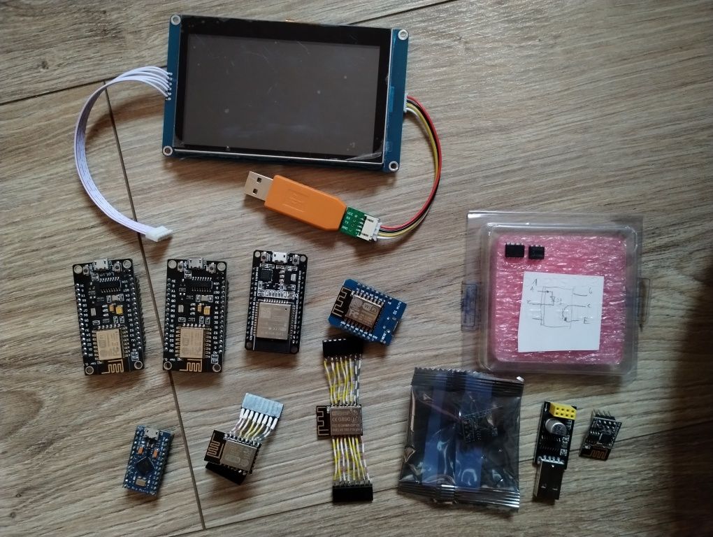 Esp32 esp01 esp 8266 programator czujnik temperatury