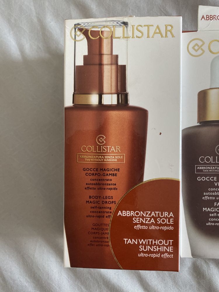 Auto Bronzeadores corpo e cara Collistar e Clarins 30€ todos