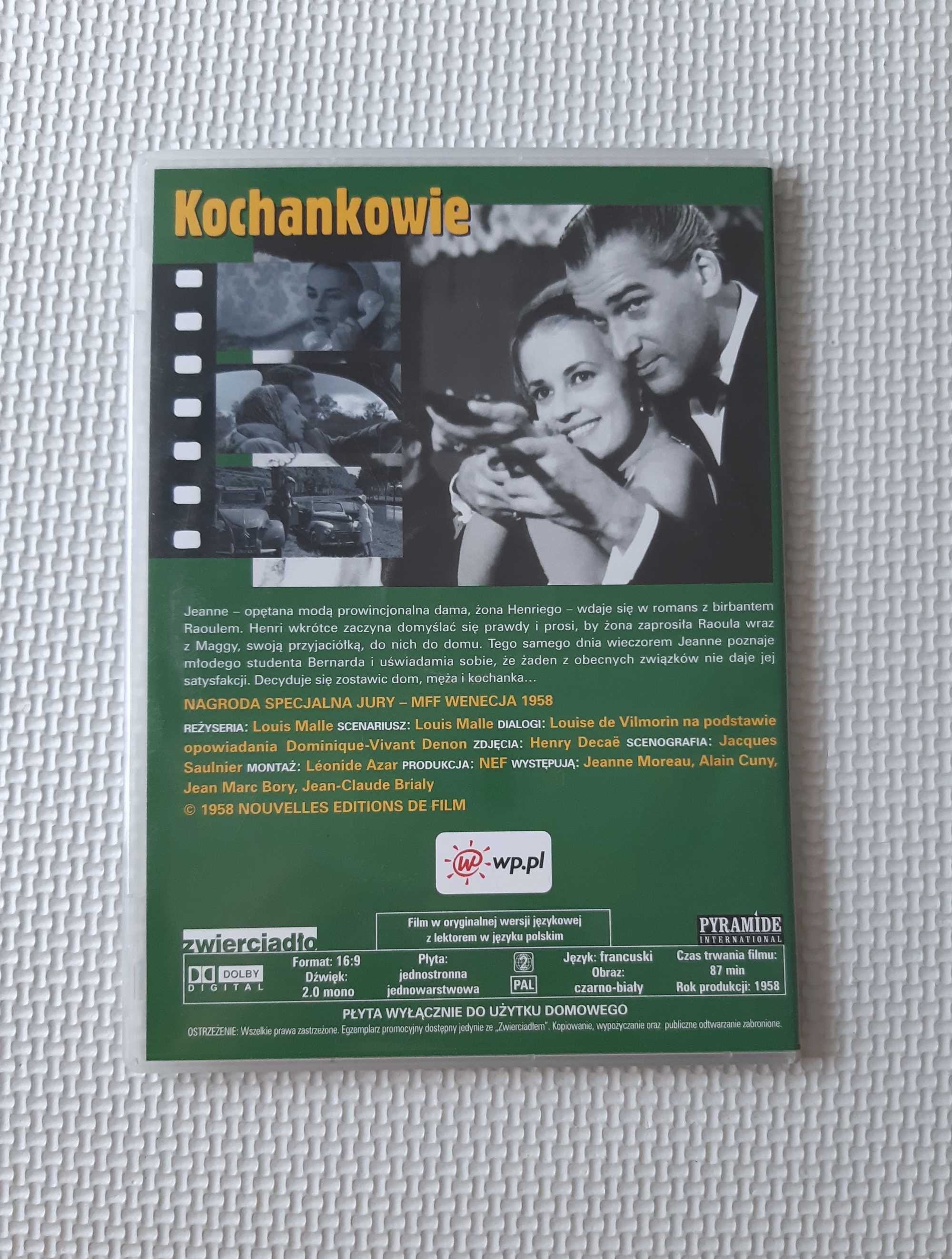 Kochankowie Luois Malle Jeanne Moreau Film Francuski Płyta DVD