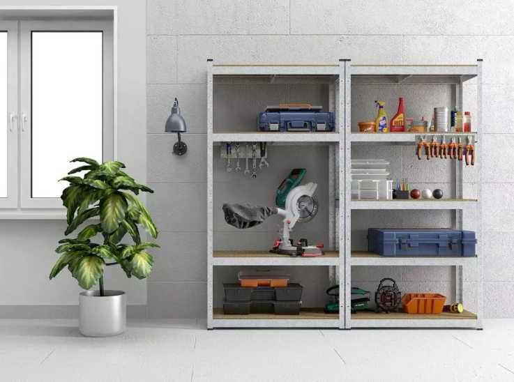 РАСПРОДАЖА стеллаж металлический  150/70/45 МДФ 5 полок стелаж чорний