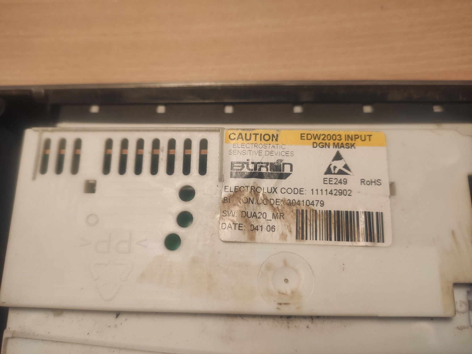 Moduł sterujący zmywarki Electrolux