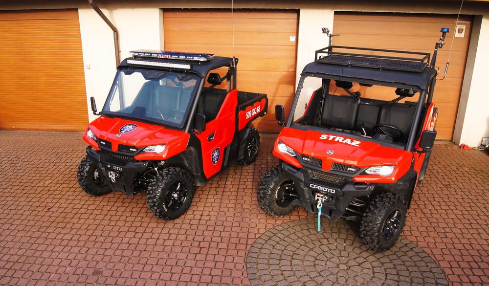 QUAD CFmoto Kymco QJmotor dla Straży Pożarnej Ratowniczy PSP OSP WOPR