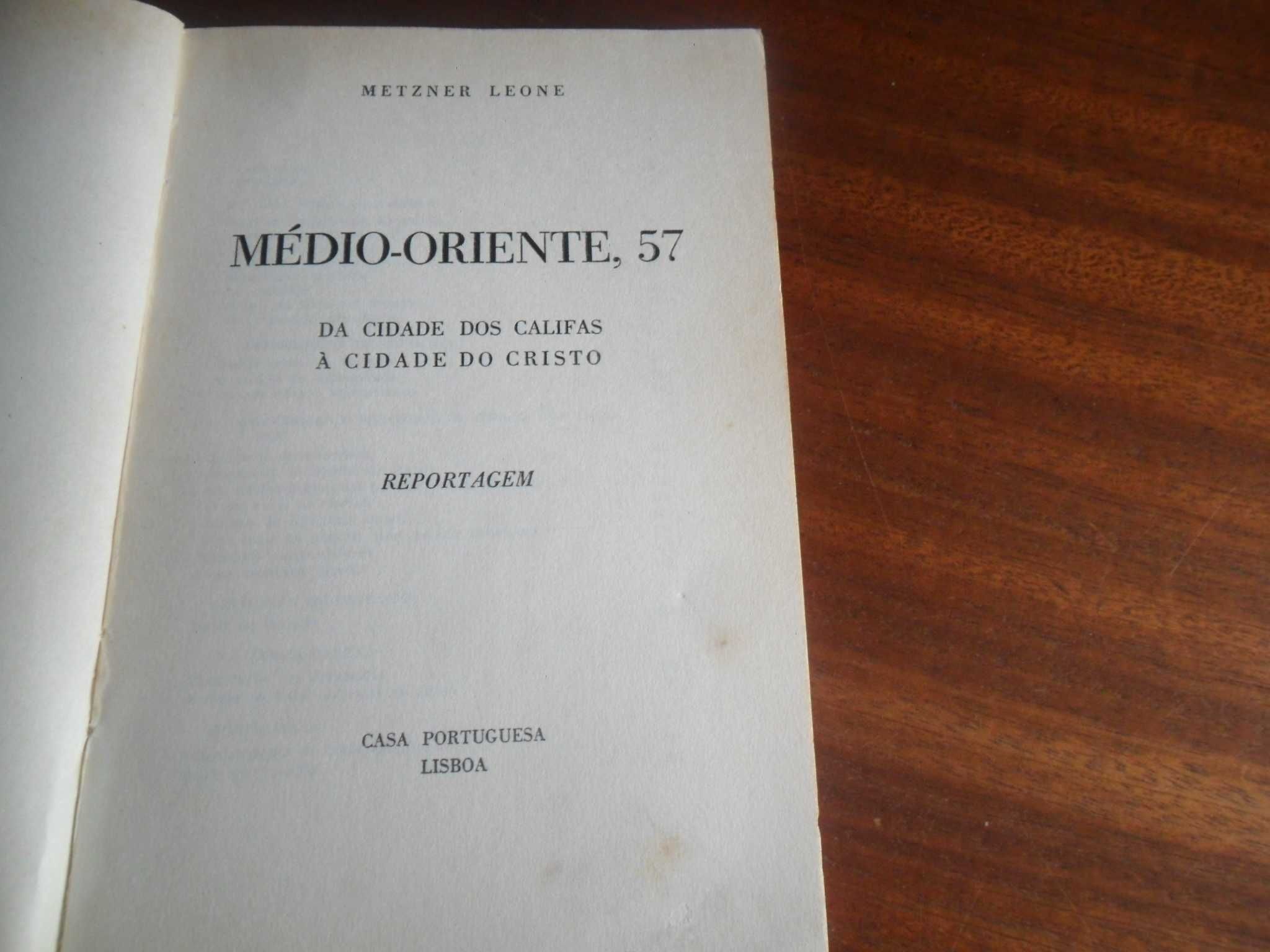 "Médio-Oriente, 57" de Metzner Leone - 1ª Edição de 1957