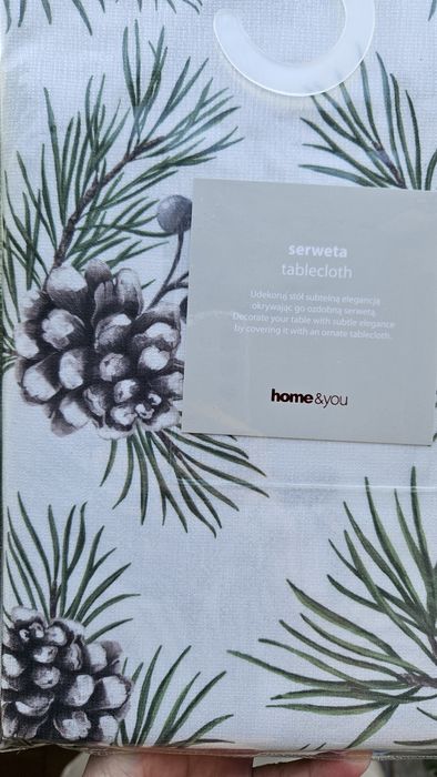 Nowa, piękna serweta  Home&You Pinha,  80x80 cm. 
Nowa, piękna serweta