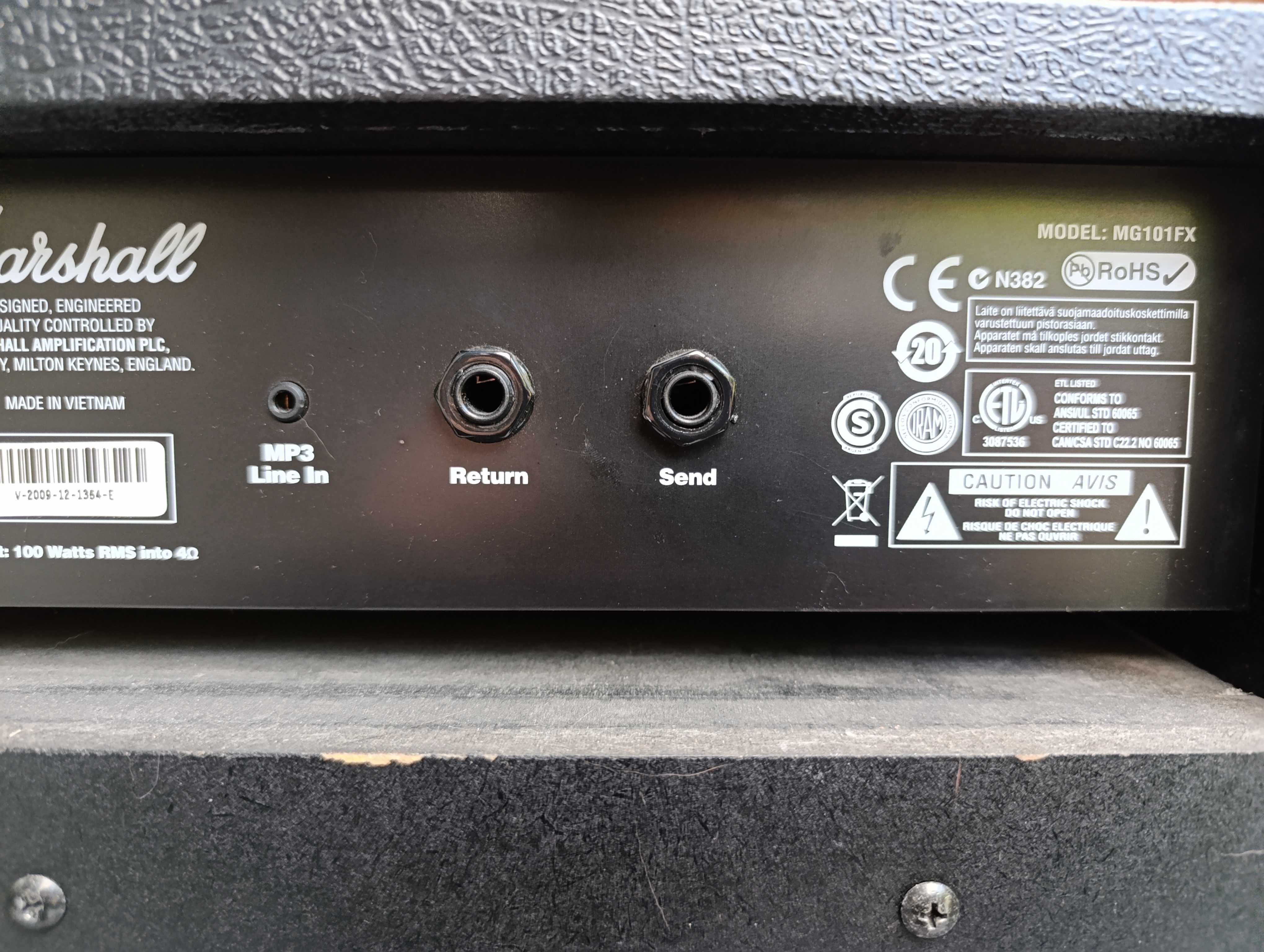 Wzmacniacz gitarowy Marshall MG100FX – 100W Combo z efektami