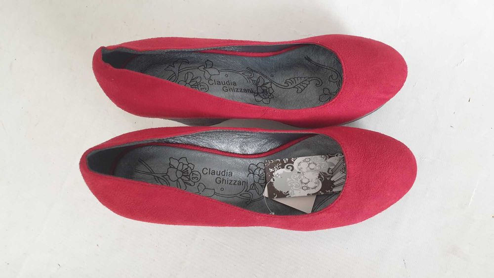 CLAUDIA GHIZZANI czółenka na koturnie rozmiar 41