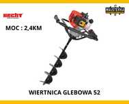 Wynajem Świder glebowy Wiertnica spalinowa Hecht