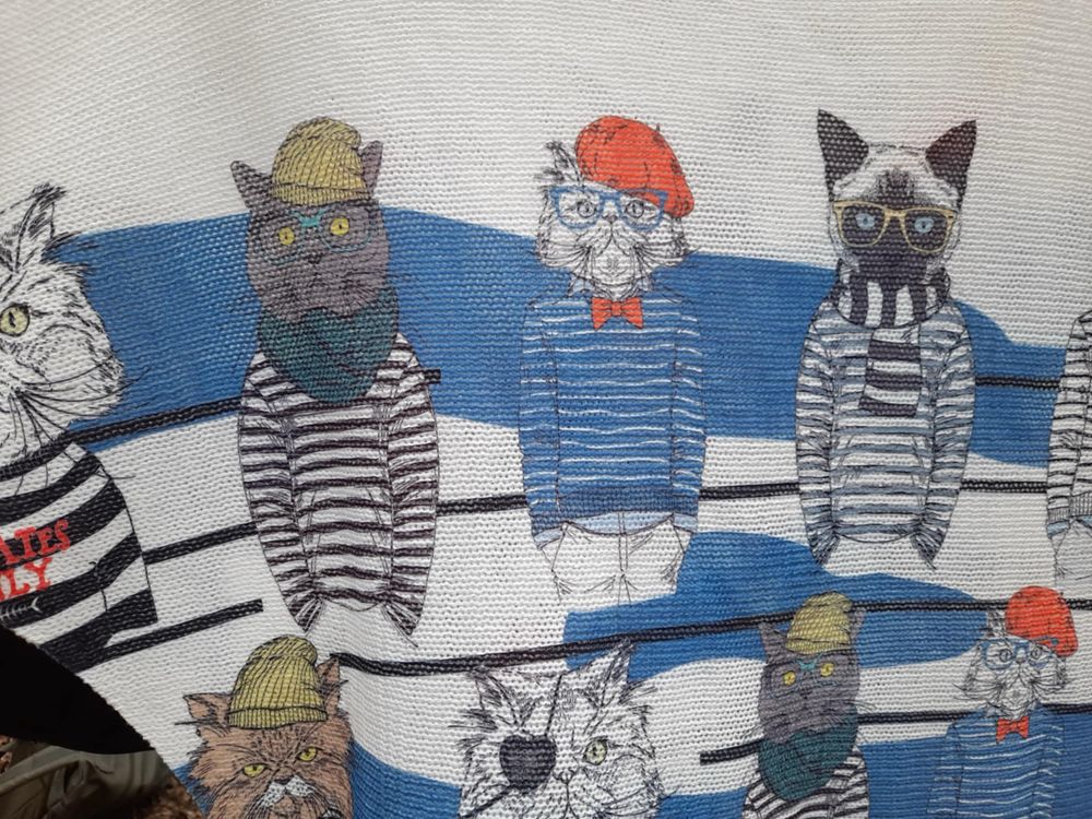 Sweterek sweter w kotki koty