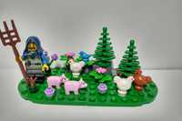 Lego Castle Zamek wieśniak farmer ze zwierzętami #1