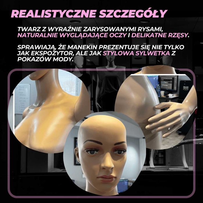 manekin wystawowy manekin damski manekin realistyczny damski 175 cm