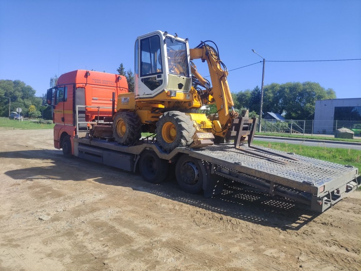 TRANSPORT, przewóz ciągników i maszyn budowlanych Wieluń Laweta 16 ton