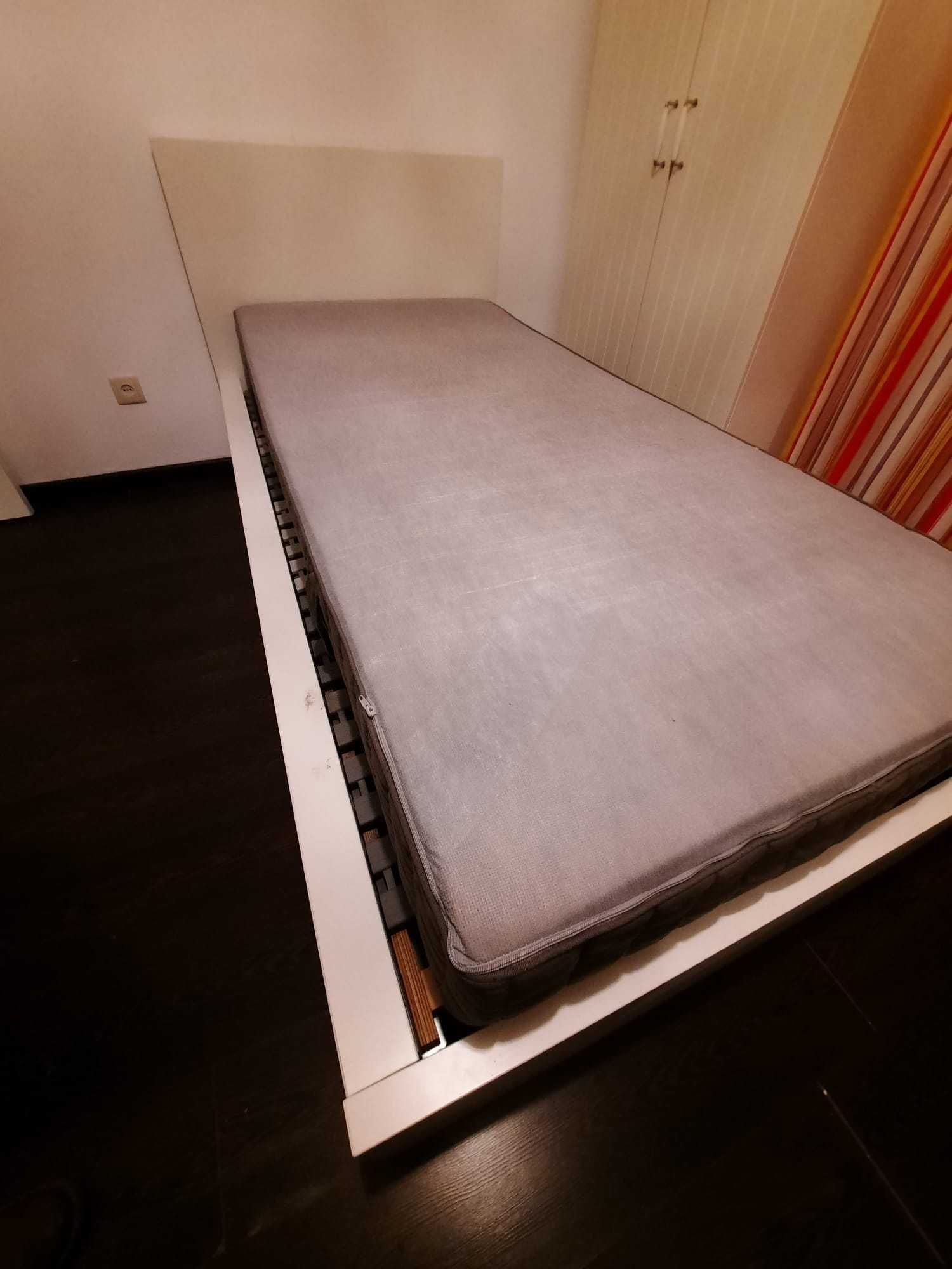 Cama IKEA MALM 90x200 Solteiro com 2 gavetas de arrumação - Côr Branca