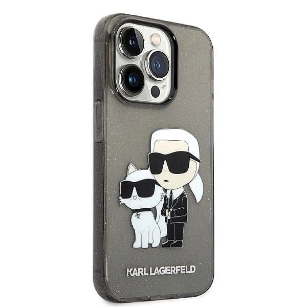 Etui Karl Lagerfeld Glitter Karl&Choupette na iPhone 14 Pro Max - czar