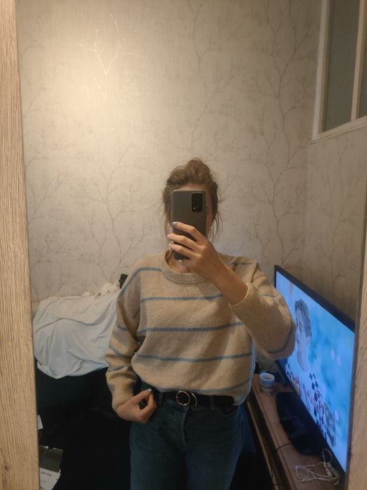 Sweter w paski Sinsay