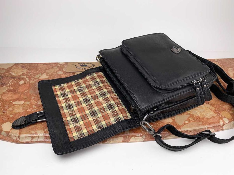 Барсетка кожаная мужская Hill Burry 4004 Германия, сумка чоловіча