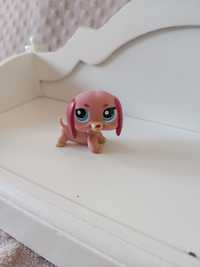 Figurka lps littlest pet shop 1306 różowy pies jamnik Hasbro