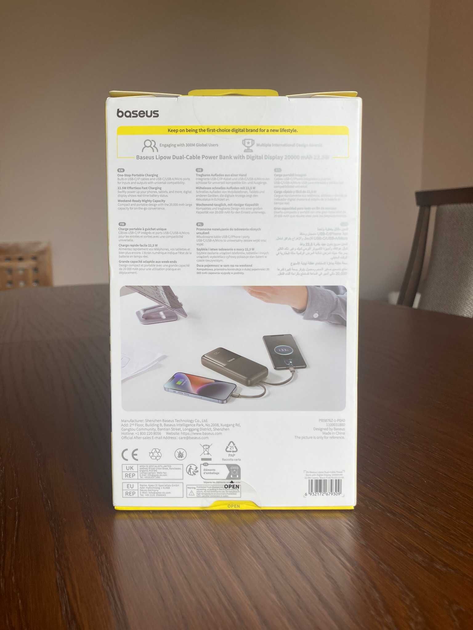 New Powerbank Baseus Lipow 20000 mAh 22.5 W