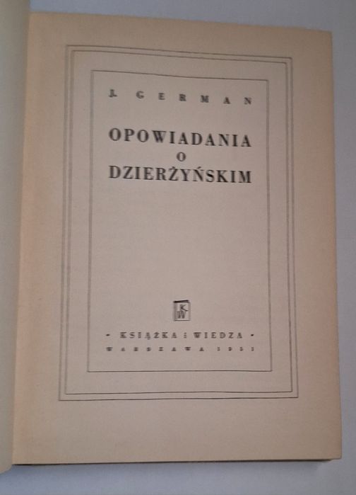 Opowiadania o Feliksie Dzierżyńskim, Jurij German