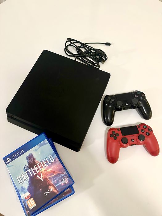 PS4 Slim 1TB + Pad + 2 gry