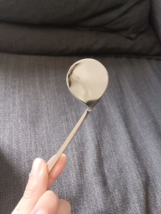 Açucareiro e colher Tom Dixon aço inoxidável