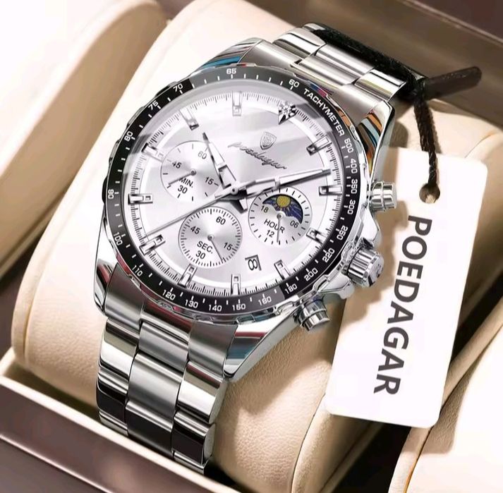 RELÓGIO NOVO MARCA ORIGINAL POEDAGAR á prova de água e cronógrafo