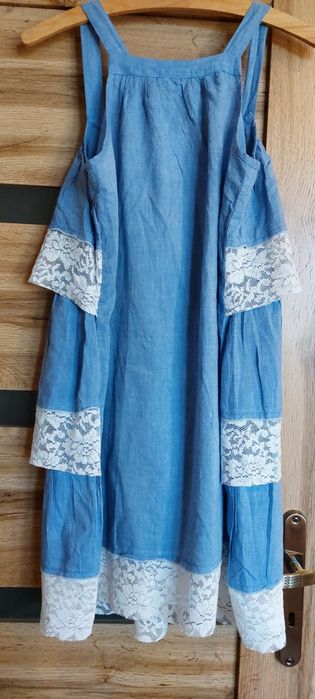 Sukienka letnia falbanki H&M