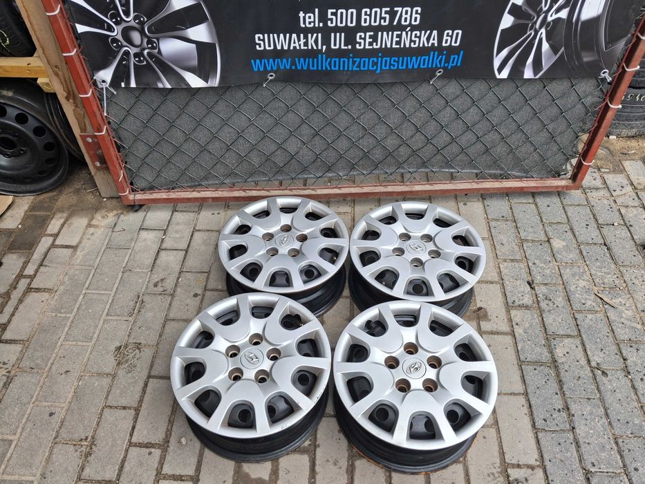 4x felgi stalowe 15 5x114,3 Hyundai i30 i40 Kona Ix35 Montaż GWARANCJA