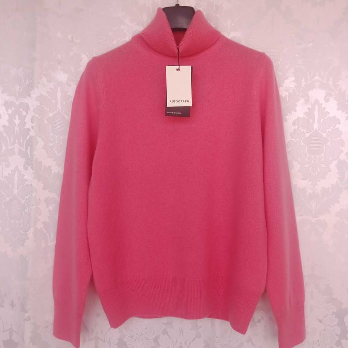 Новый 100% кашемир гольф свитер с высоким воротом кашемировый Autograp