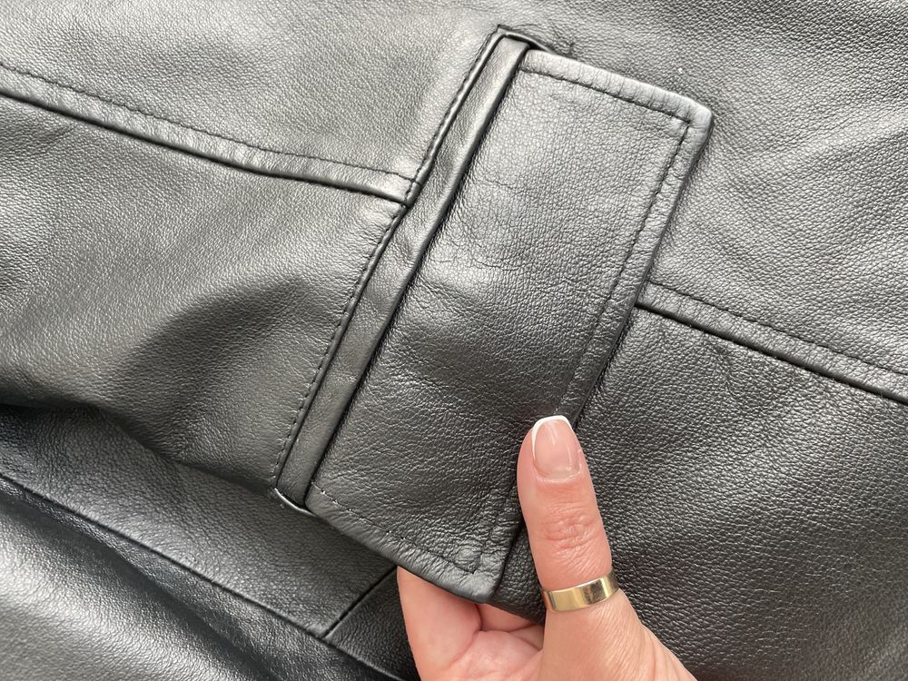 Натуральна шкіра піджак куртка
