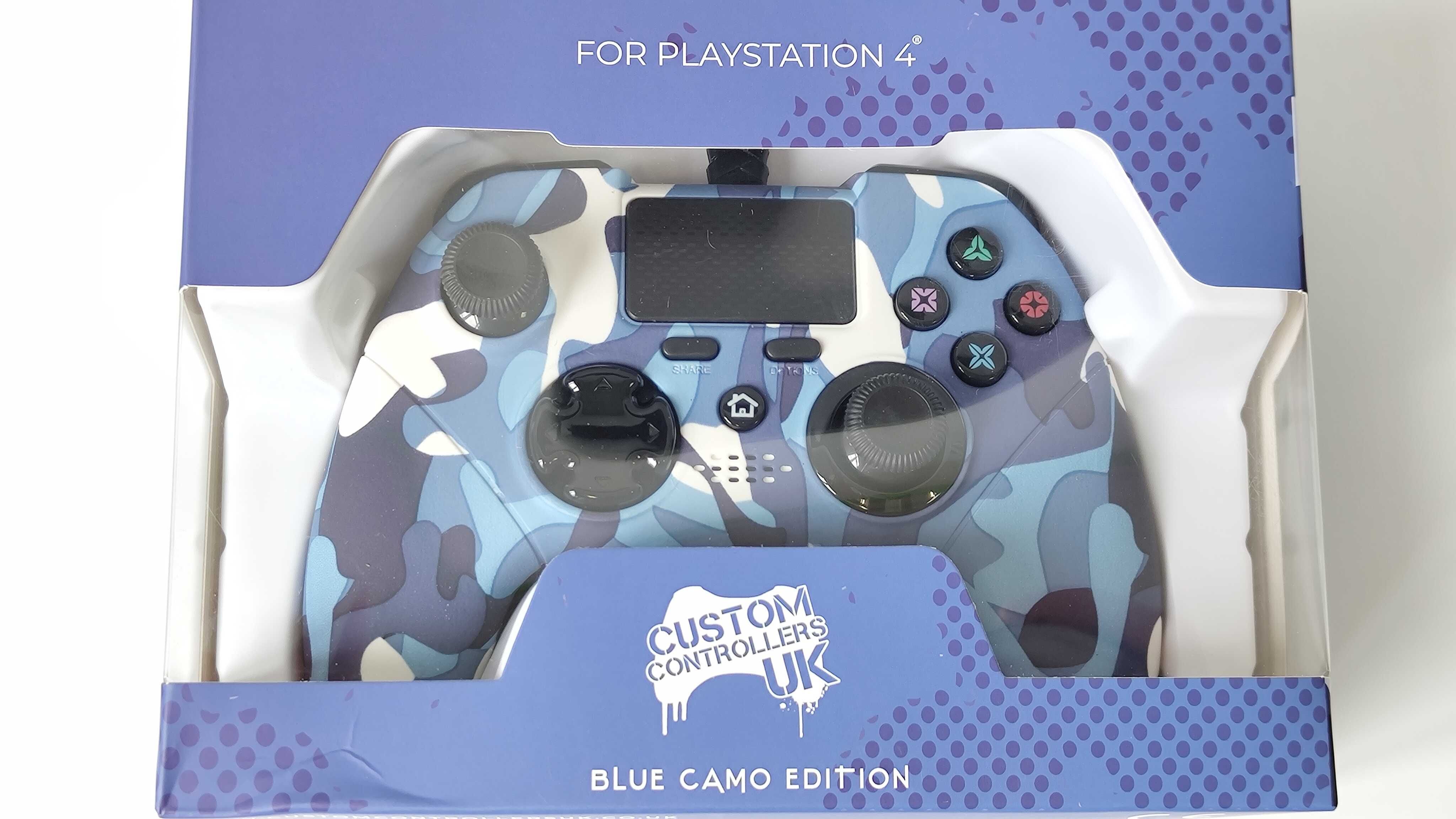 Pad przewodowy do PS4 CUSTOM X Rocker BLUE CAMO EDITION Nowy