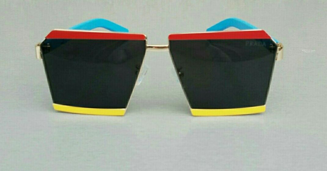 Брендовые очки от солнца унисекс разноцветные яркие модные