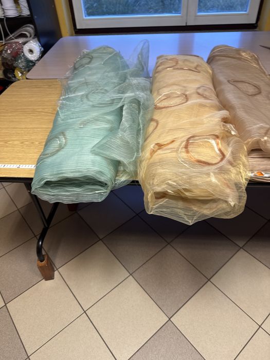 Firana organza koła