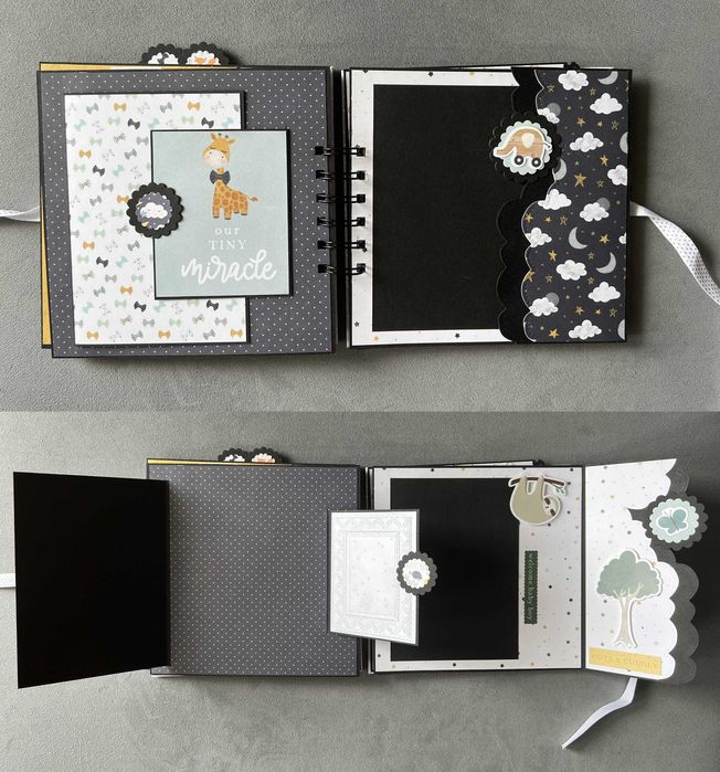 Album na zdjęcia prezent roczek dziecięcy chłopiec narodziny scrapbook