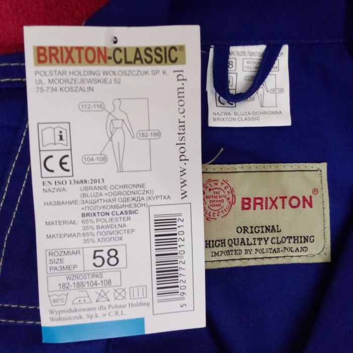 Ubranie robocze Brixton Classic.