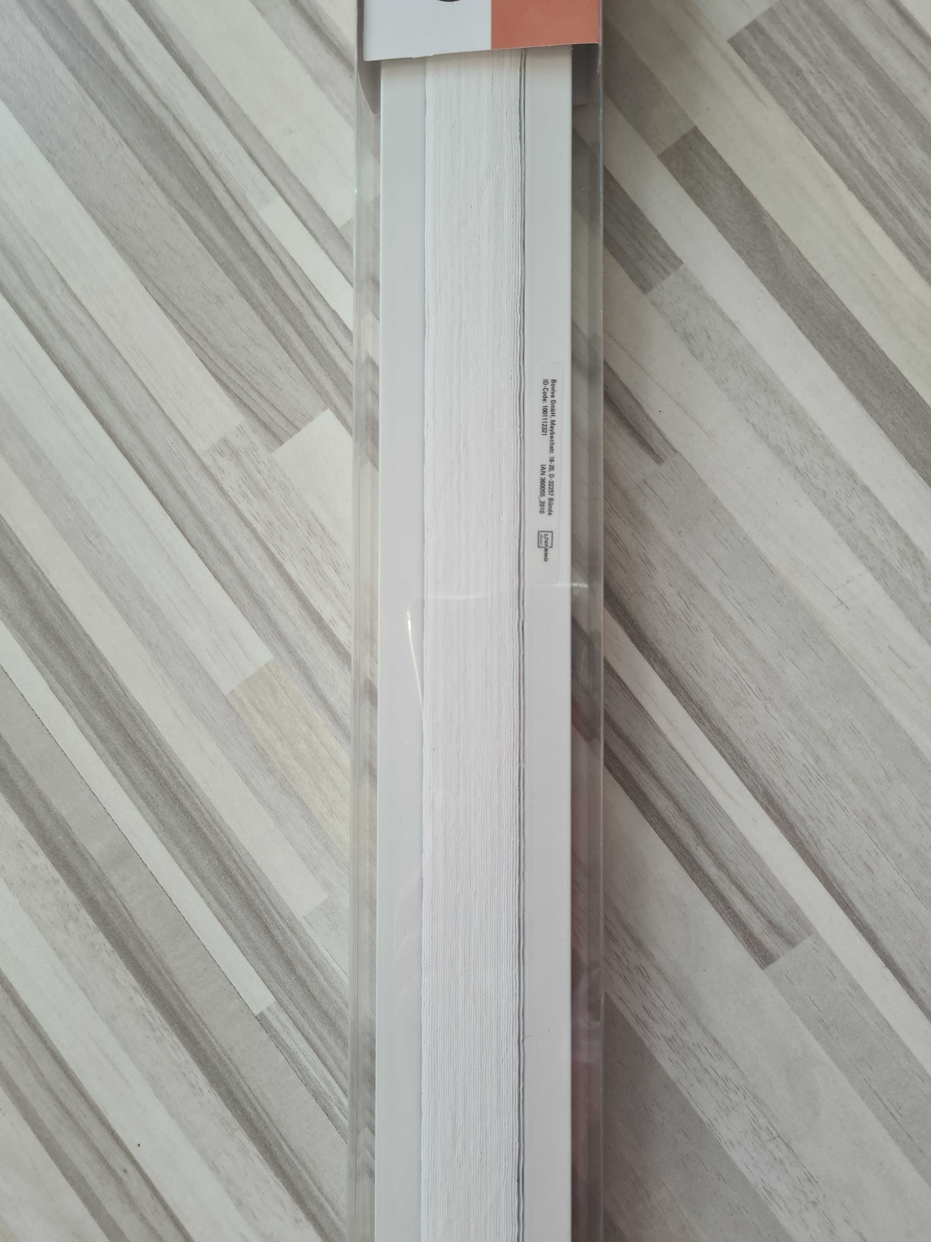 Roleta plisa biała wymiary 60 x 130 cm