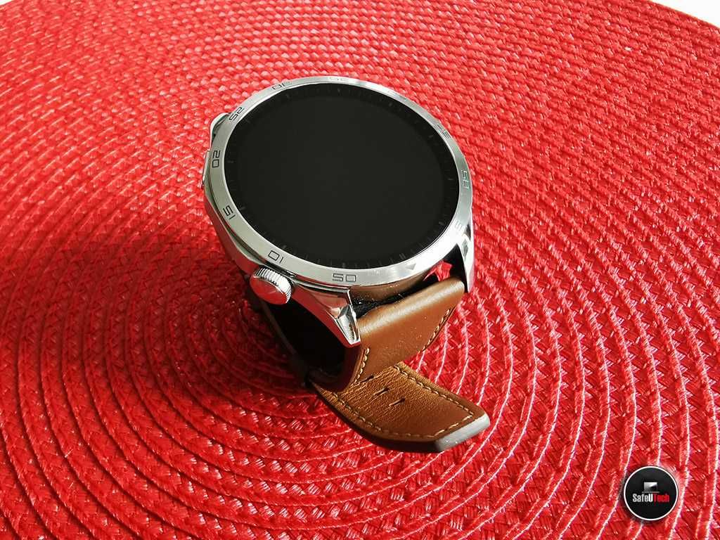 ZADBANY Huawei Watch GT4 Classic 46mm srebrny skóra AMOLED GPS  KPL GW
