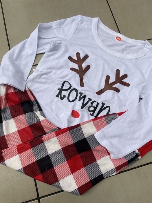 Pizama świateczna roz.100cm z nadrukiem renifera Boze Narodzenie