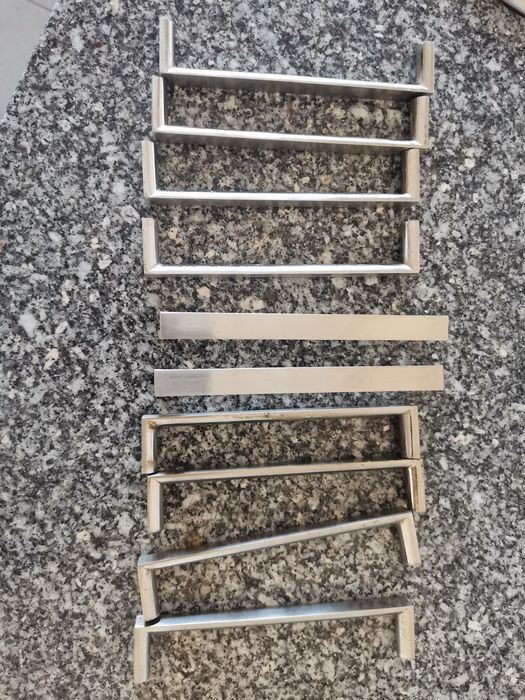 10 puxadores de armário em inox