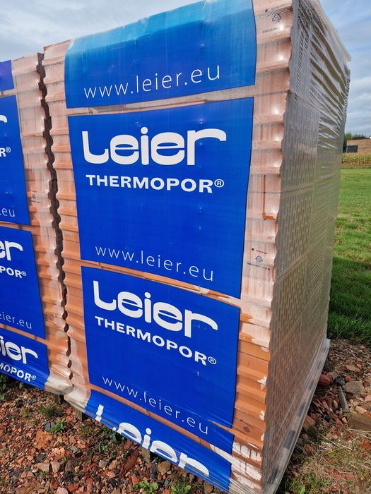 Pustak ceramiczny Leier THERMOPOR 25 P+W