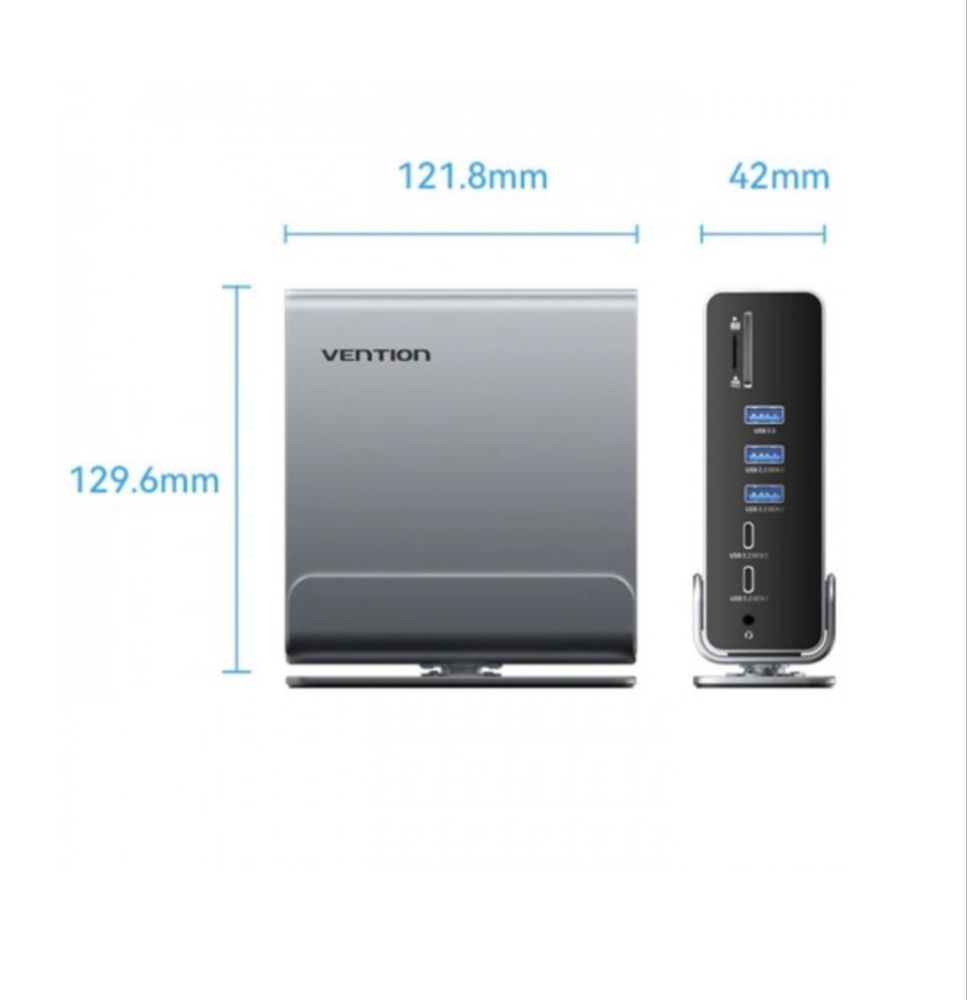 Нова ДОК-СТАНЦІЯ. Vention 15-в-1 USB-C MST Docking Station.