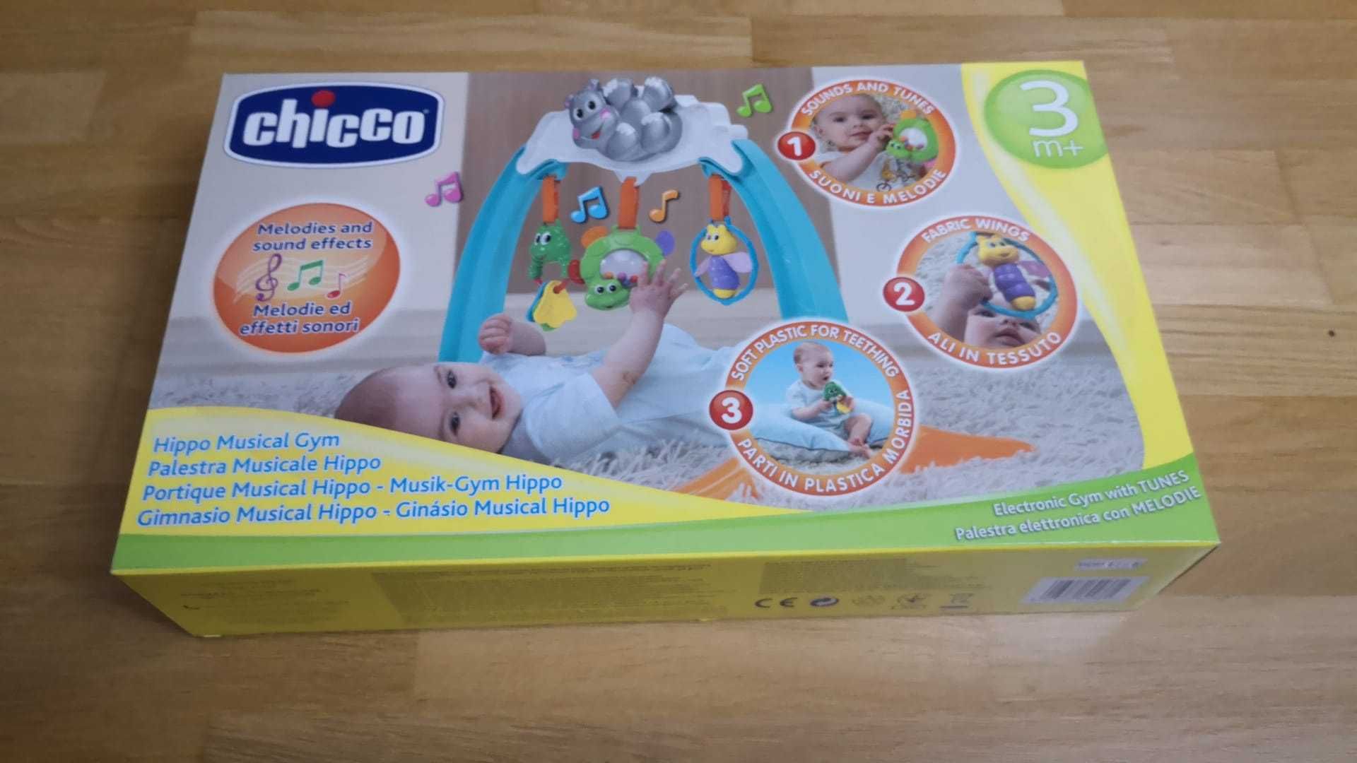 Hippo musical gym da Chicco com caixa