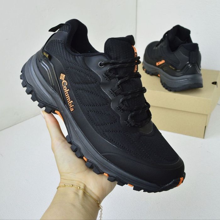 Columbia Goretex Black Orange термо кросівки чоловічі зимові коламбия