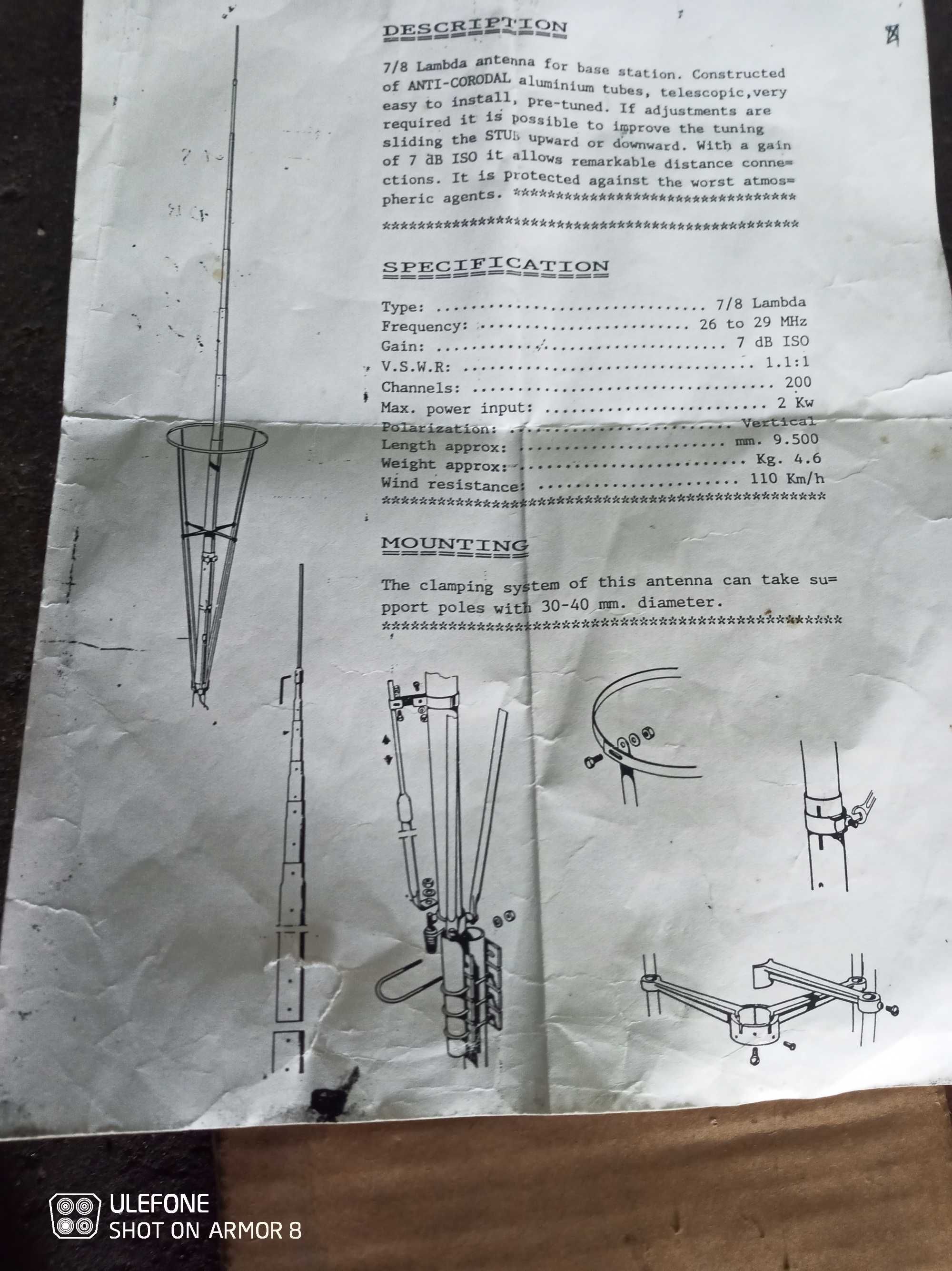 Antena cb Sirio Vector 4000