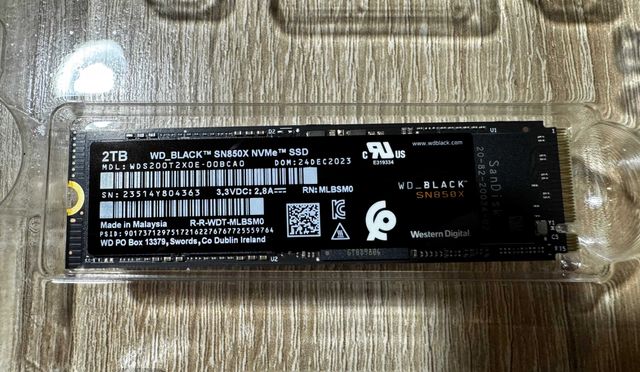 Dysk SSD WD BLACK SN850X NVMe o pojemności 2 TB M.2 NOWY