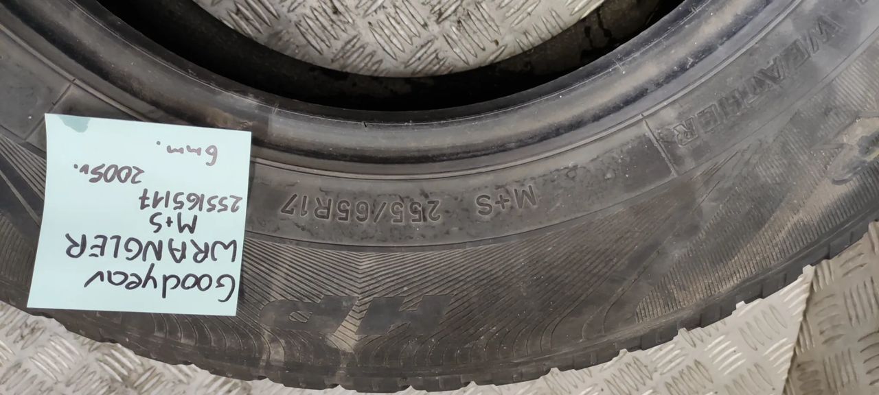 opona goodyear m+s 255/65 r17 2005r 6mm