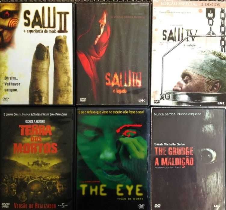 36 DVDs - TERROR - Raros - Muito Bom  Estado