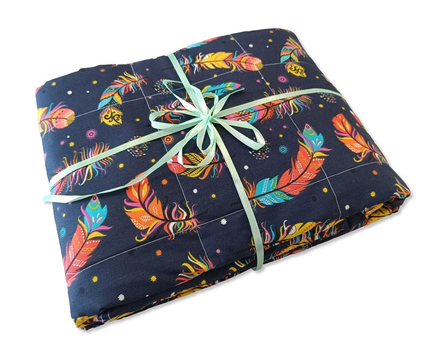 150x200 Kołdra obciążeniowa koc sensoryczny dla dorosłych WZORY 9kg